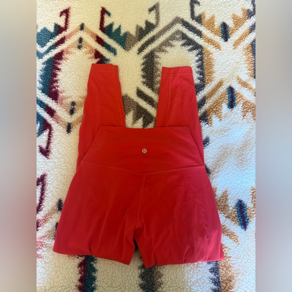 Lululemon Align High-Rise Pant Legging 28" Carnation Red Size 8 - Picture 7 of 14